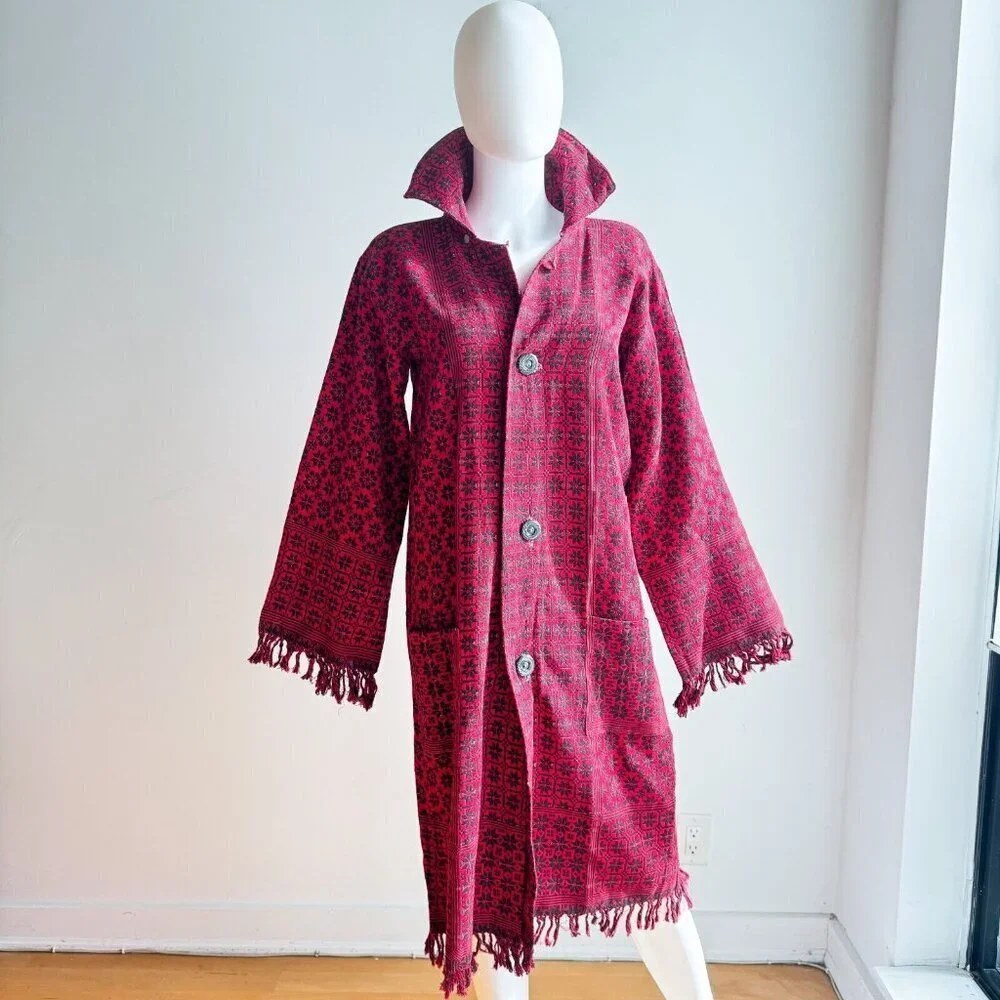Vintage Ethnic Unique Floral Print Jacket M - Picture 2 of 9